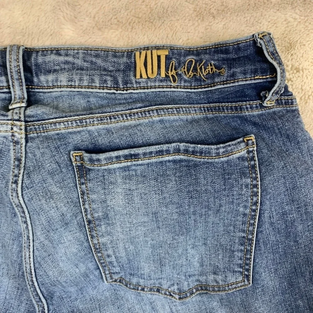 Kut From The Kloth Katy Boyfriend Jeans Womens 14 Medium Wash Blue Denim Casual